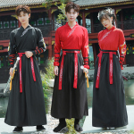 漢服男中國風古風武俠劍客男士大碼公子學生班服套裝古裝衣服