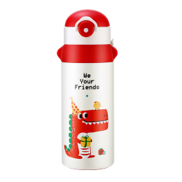 富光 Fuguang 富光 萌寶系列 WFZ1125-600 保溫杯 600ml 紅色恐龍
