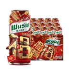 【烏蘇啤酒官方旗艦店】新疆大紅烏蘇500ml*12罐裝聽整箱高度烈性