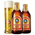 青島啤酒金質(zhì)小瓶棕金小麥醇正296ml*24瓶
