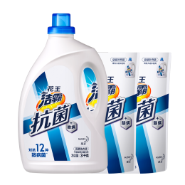 Attack 潔霸 抗菌無磷洗衣液 3kg*1瓶+1.5kg*2袋 JOY專供裝