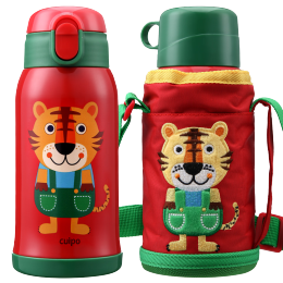cuipo CU-BA06 兒童保溫杯 600ml 紅色老虎