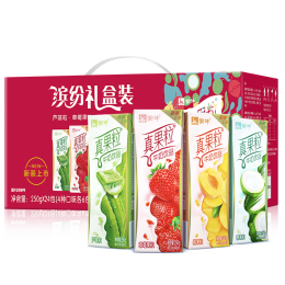 蒙牛 真果粒牛奶饮品Q弹果粒礼盒装【送女友】部分2月产 250g*24盒*2箱