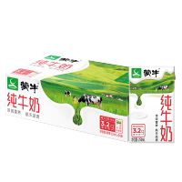 蒙牛全脂纯牛奶250ml*24盒 航天品质 每100ml含3.2g蛋白质（礼盒装）