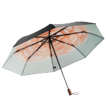 蕉下（beneunder）防紫外線遮陽傘三折雙層黑膠晴雨傘防曬傘BM664花椿