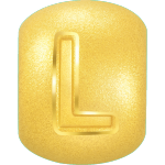 Chow Sang Sang 周生生 Charme寶貝系列 足金字母轉(zhuǎn)運珠 92906C