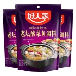 好人家老壇酸菜魚(yú)調(diào)料包350g*3水煮魚(yú)料理包酸湯魚(yú)專用料酸辣魚(yú)料