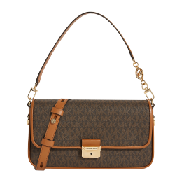 MICHAEL KORS 邁克·科爾斯 BRADSHAW系列 女士老花單肩包 深棕色/橡果棕 小號