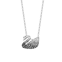 SWAROVSKI 施華洛世奇 ICONIC系列 5614118 天鵝項(xiàng)鏈 36cm 小號(hào) 灰白色