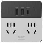 CHNT 正泰 86型轉換插座 Type-C+2USB+雙五孔插座