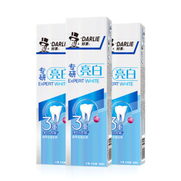 DARLIE 好來 原黑人)專研亮白牙膏3支裝（360g）炫白牙齒 祛黃