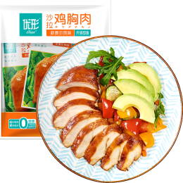 ishape 優(yōu)形 低溫沙拉雞胸肉 新奧爾良/燒烤味100g*5袋（買1贈1冷凍電烤雞胸肉 奧爾良味100*6袋，低至15.5元/件）
