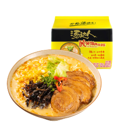Uni-President 統(tǒng)一 湯達(dá)人 酸酸辣辣豚骨味方便面 5連包