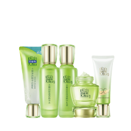 PECHOIN 百雀羚 護(hù)膚套裝 水嫩倍現(xiàn)5件套（洗面奶水乳精華+面霜）