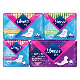 Libresse薇爾親膚超薄極薄棉柔衛(wèi)生巾薇爾小V巾日夜用46片組合