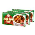 安記日式咖喱塊調(diào)料咖喱醬家用原味咖喱飯即食拌飯料理包100g*3盒