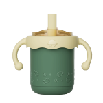 taoqibaby 淘氣寶貝 TQ1081-1 兒童吸管杯 300ml 綠喵喵