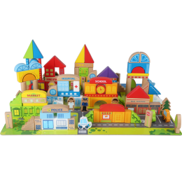 Hape E8029 城市情景積木 125顆粒