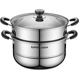 SUPOR 蘇泊爾 304不銹鋼蒸鍋26cm雙層復底湯鍋 SZ26B5