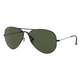 Ray-Ban 雷朋 Aviator飛行員系列 男女款太陽(yáng)鏡 RB3026 L2821 黑色鏡框綠色鏡片 62mm