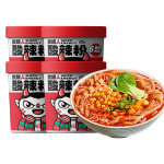 食族人 酸辣粉重慶風(fēng)味正宗紅薯粉網(wǎng)紅爆肚粉桶裝方便速食沖泡粉絲夜宵 酸辣粉130g*4桶