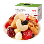 百草味每日?qǐng)?jiān)果禮盒750g/30包健康零食混合干果仁休閑大禮包送禮