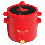 PLUS會(huì)員：TOTIKI 拓幾 HQJC2001 電燉鍋 2.0蒸籠款（中國紅）