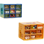 有券的上：MINISO 名創(chuàng)優(yōu)品 三麗鷗聯(lián)名 九宮格收納盒 草莓熊款（17.1*11.1*12.4cm）