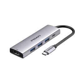 PISEN 品勝 PGM-HBO1 Type-C拓展塢 五合一 0.15m 銀色