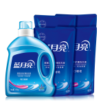 Bluemoon 藍(lán)月亮 亮白洗衣液 薰衣草香1.95kg*1瓶 500g*4袋 潔凈去污 護(hù)衣護(hù)色
