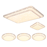 20日20點(diǎn)：NVC Lighting 雷士照明 EXCT9507/150T LED雙層仿水晶吸頂燈 遙控調(diào)光客廳+臥室*4