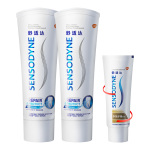 舒適達(dá)抗敏感專業(yè)修復(fù)牙膏100g*2支套裝抗擊牙敏感護(hù)齒含氟清潔