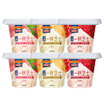 MILKANA 百吉福 一杯芝士 芝士組合裝 3口味 70g*6杯（原味70g*2杯+草莓味70g*2杯+白桃味70g*2杯）