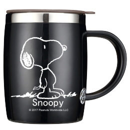 SNOOPY 史努比 DP-5002H 保溫杯 420ml 黑色