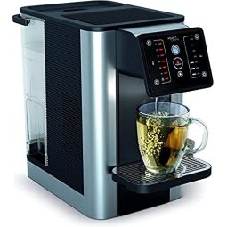 Aqua Optima AUR001 Aurora,即时冷热饮水机,3.8升容量,带滤水器,减少微塑料、氯、水垢和杂质,黑色
