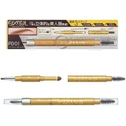 SANA eXcel 3合1眉笔眉粉眉刷01自然棕色