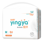 嬰芽（YINGYA）拉拉褲M(mǎn)碼2包108片【5-8kg】嬰兒超薄干爽尿不濕透氣尿褲【品牌直供 安心品質(zhì)】