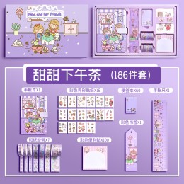 慢作 手賬本套裝 甜甜下午茶 含186件套