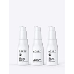 ACURE The Essentials 精油入门套装,包括摩洛哥坚果油、马鲁拉油和玫瑰果油,3 支装
