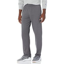 Champion 男士经典平纹针织开底裤,杂灰色Small