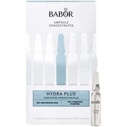 BABOR Hydra Plus，面部精华安瓿，透明质酸保湿，纯素，安瓿浓缩液，7 x 2 毫升