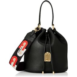 FURLA 芙拉 SLEEK 女士小号牛皮水桶包 W64000