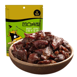 科尔沁 休闲零食肉干肉脯内蒙特产风干牛肉 手撕牛肉干零食肉脯凹凸有型 原味 200g*1袋 （口感偏软）