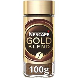 雀巢（Nestle）瑞士金牌 速溶 进口冻干黑咖啡 至臻原味 法式风味 瓶装, 100 g, Pack of 12