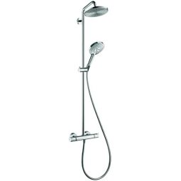 hansgrohe 汉斯格雅 汉斯格雅 飞雨 Select S 240 恒温器花洒套装 (3种喷淋模式)，镀铬