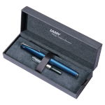 凌美（LAMY）鋼筆簽字筆 生日節(jié)日禮物學(xué)生成人練字文具 德國(guó)進(jìn)口 演藝系列 商務(wù)套裝禮盒 帝國(guó)藍(lán) EF0.5mm