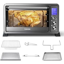 TOSHIBA 东芝 AC25CEW-BS 数码烤箱 带对流/烘培/烧烤功能 黑色 不锈钢 需配变压器