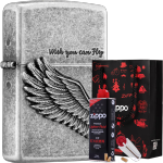 ZIPPO 之寶 飛的更高系列 ZBT-1-2b 打火機(jī)套裝（火機(jī) 小油133ml 火石6粒裝）