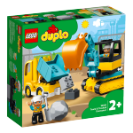 LEGO 樂高 Duplo得寶系列 10931 翻斗車和挖掘車套裝