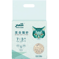 怡亲 豆腐猫砂2.5kg绿茶低尘遮臭猫沙吸水易结团可冲厕所 混合砂 |  2.5kg*6包（30斤）